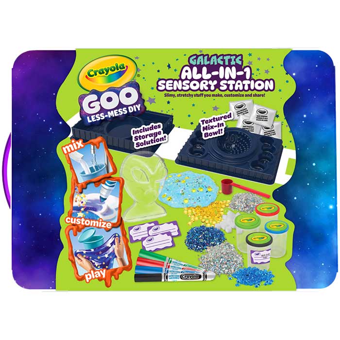 Goo All-in-1 Sensory Station, Galactic back view.