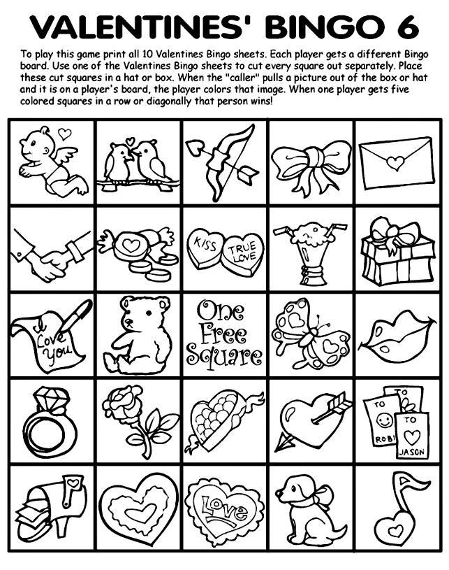 Valentines' Bingo 6