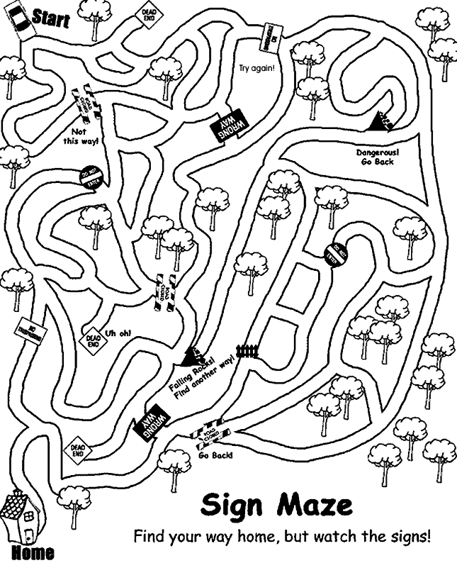 Sign Maze