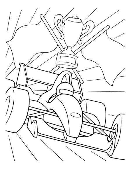 Coche de carreras de Fórmula 1