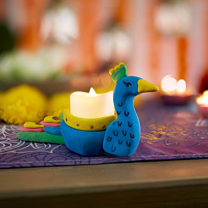 Diwali Peacock Diya