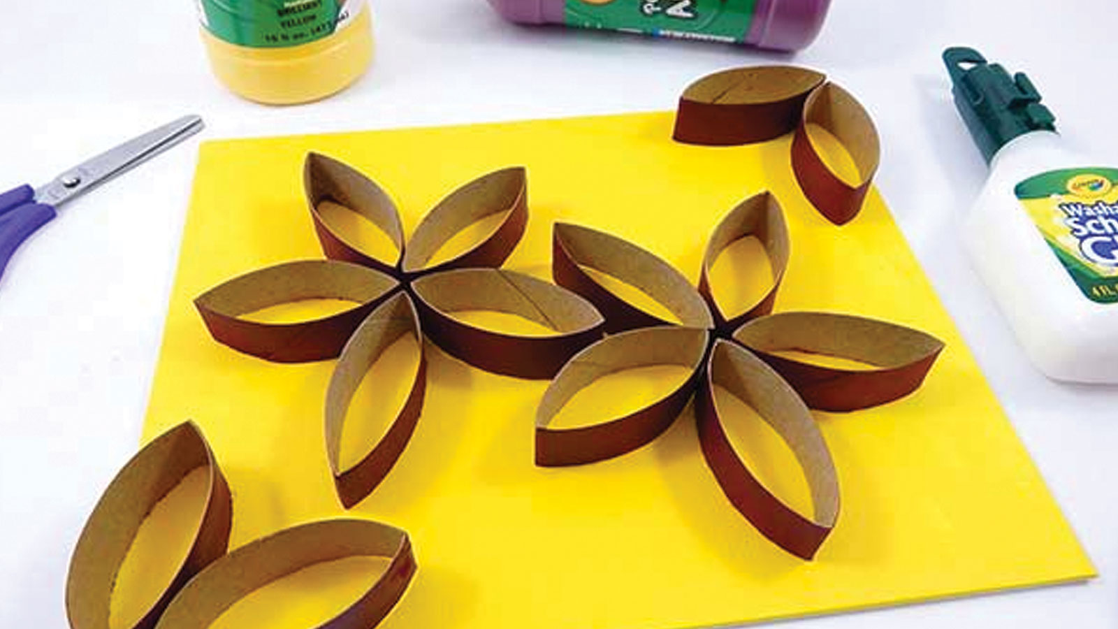 Arte floral reciclado