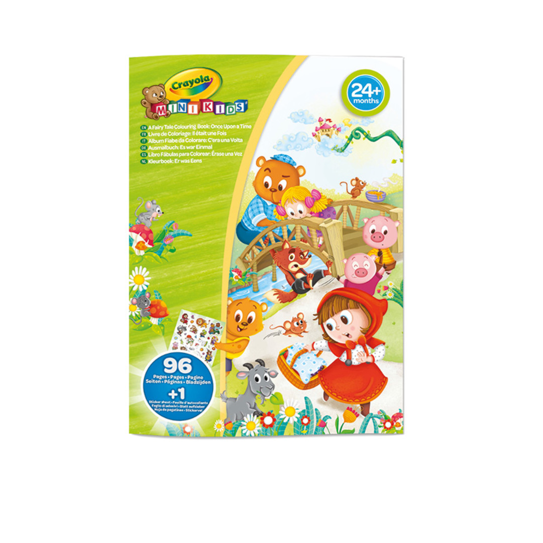 Mini Kids - Album 96 pagine fiabe da colorare + sticker vista frontale