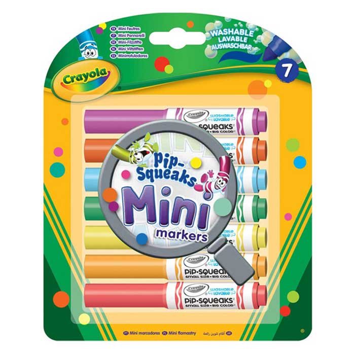 7 Mini Pennarelli Lavabili vista frontale