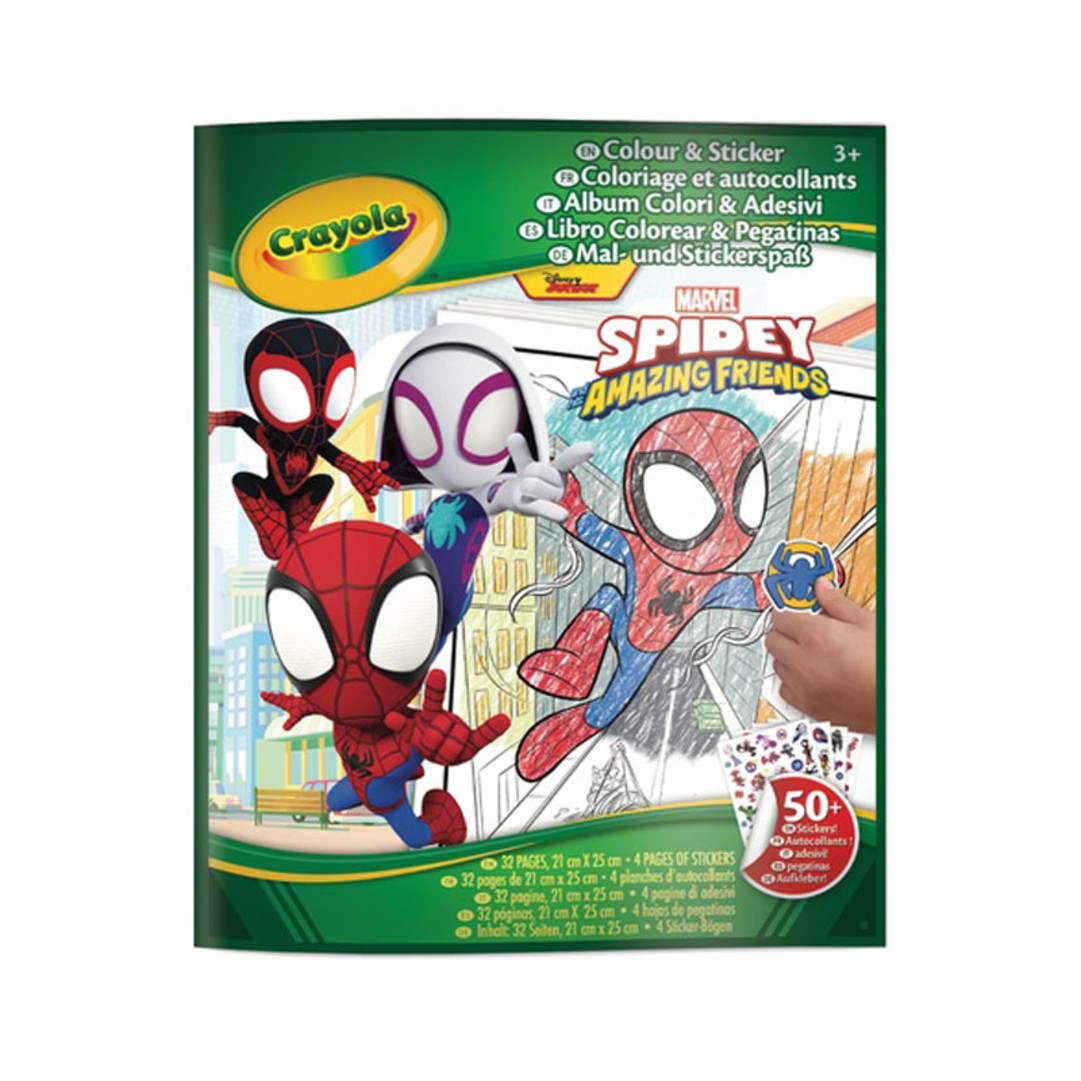 Album Colour & sticker - SpideyFront view