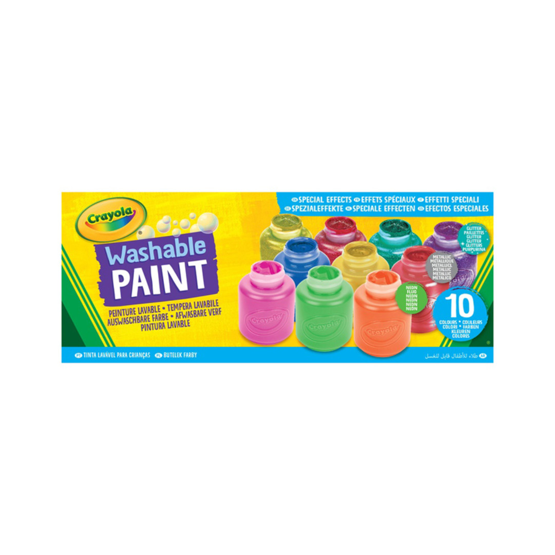 10 Tempere lavabili effetti specialiFront view