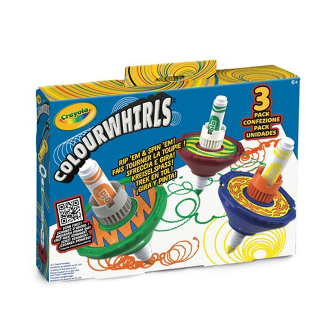 ColourWhirls - la trottola dei colori - Set da 3 trottoleFront view