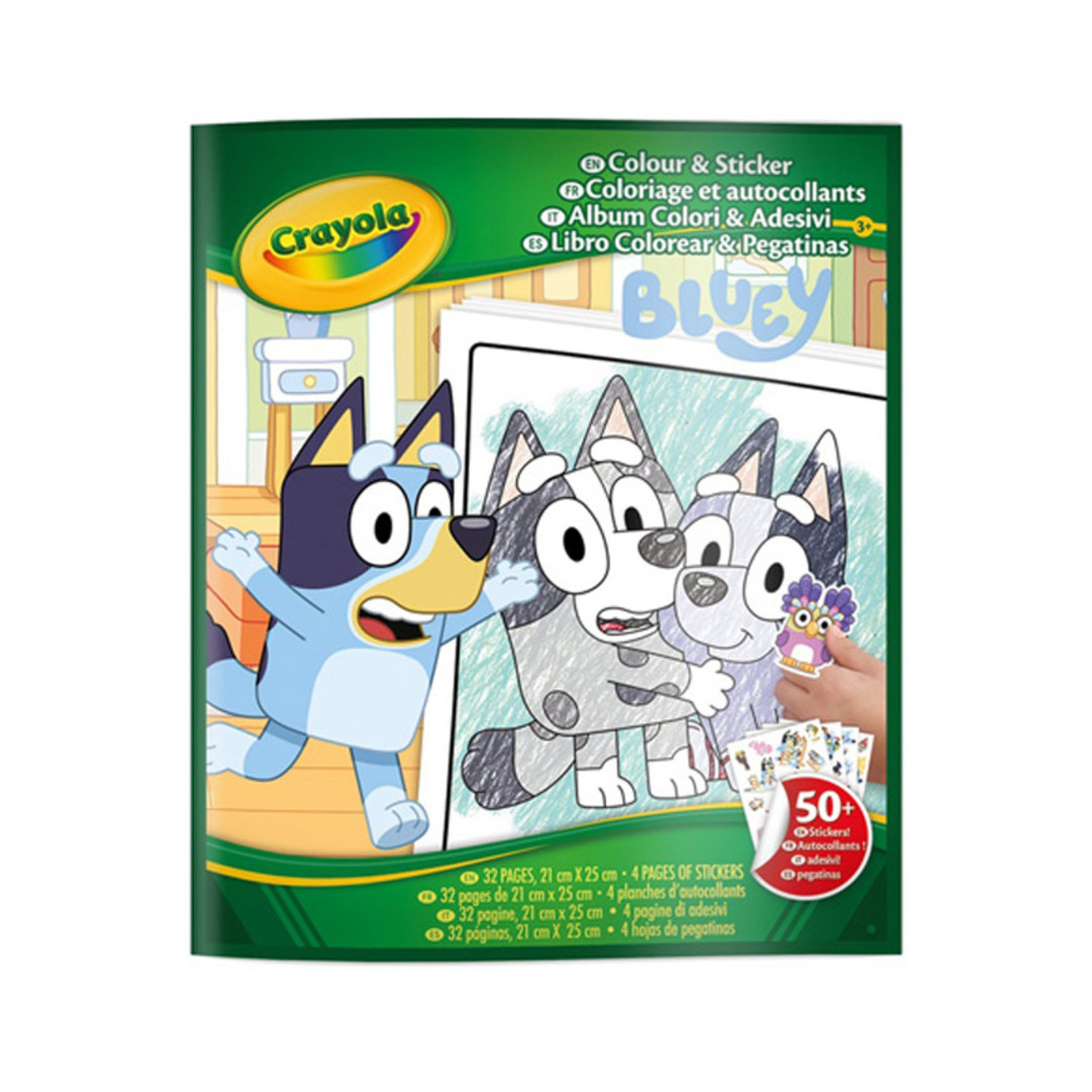 Album Colour & sticker  - BlueyFront view