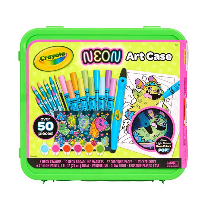Neon Art Case with Glow Light front view.