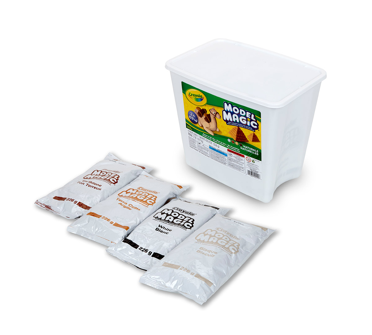 Model Magic 2lb Resealable Storage Container  Natural Colors