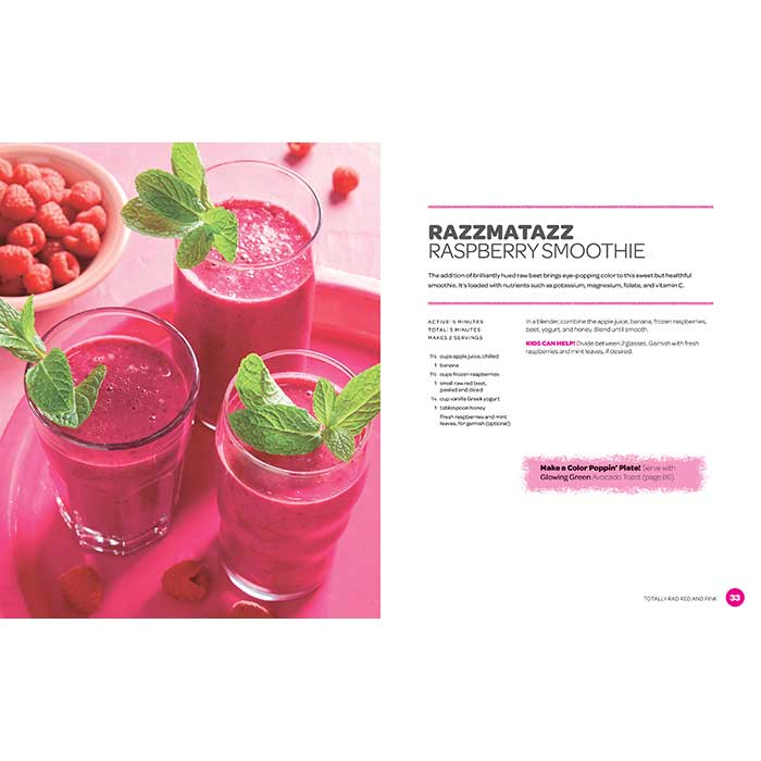 Crayola Cooking with Color Cookbook razzmatazz raspberry smoothie recipe