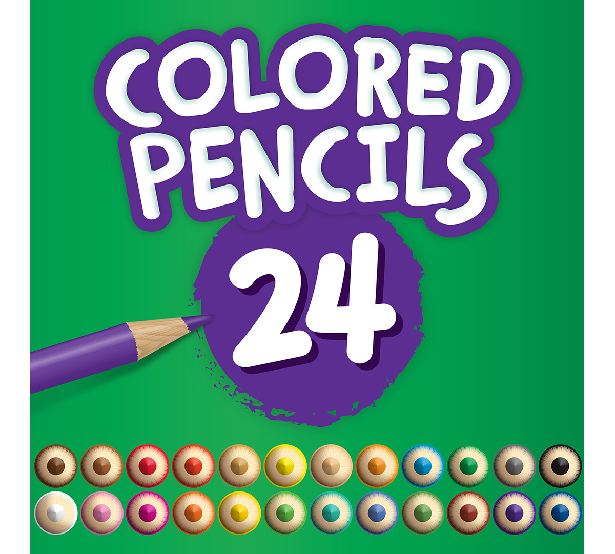 Colored Pencils  24 Count