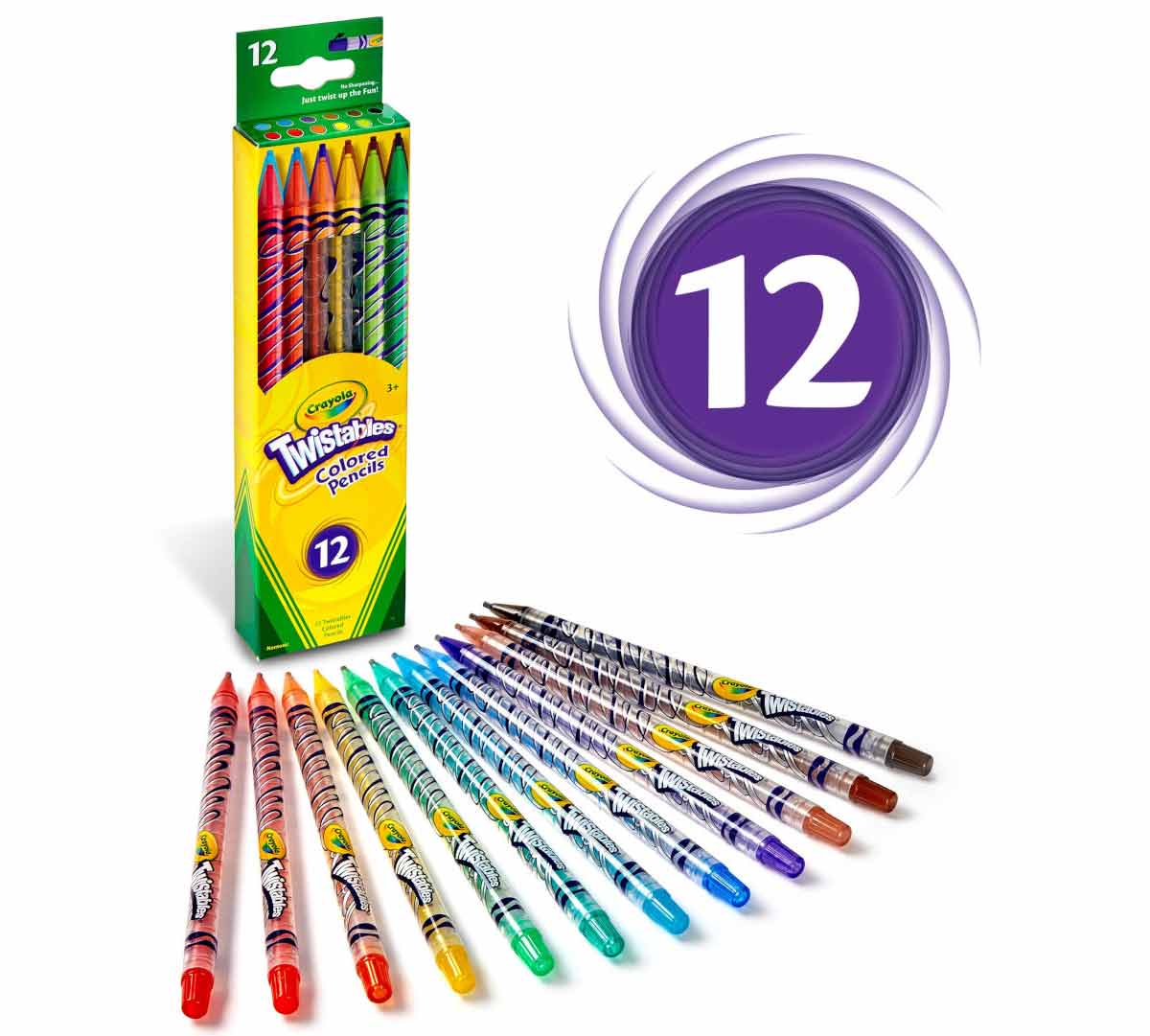Lápices de colores Twistables 12 unidades