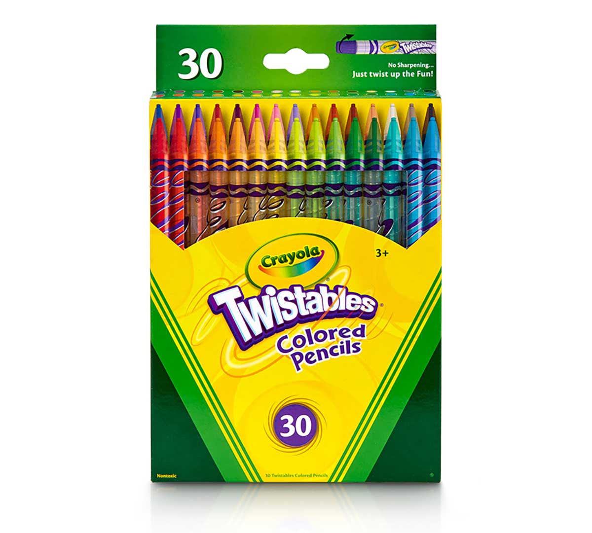 Twistables Coloured Pencils, Pack of 30 front view