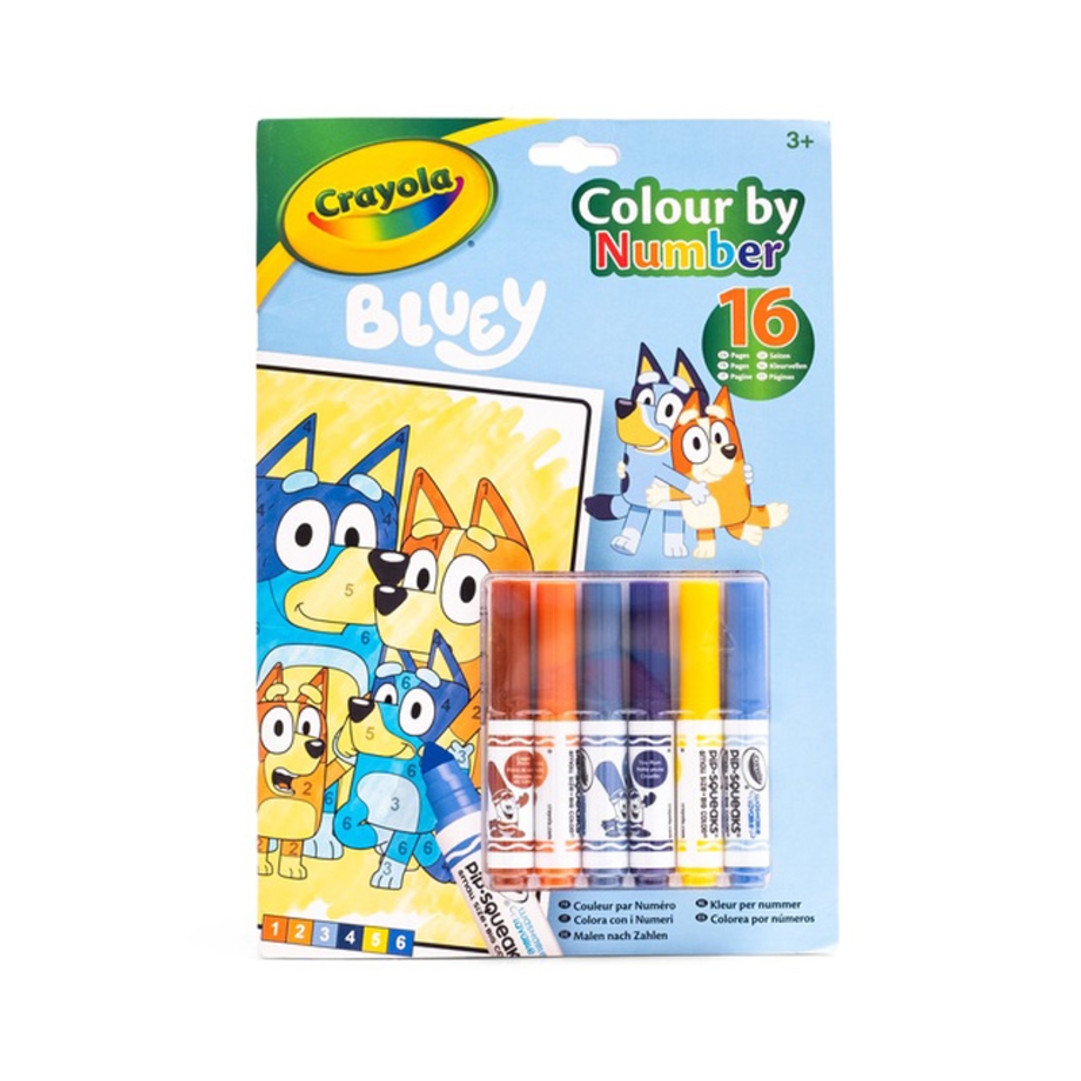 Album colora con i numeri - BlueyFront view