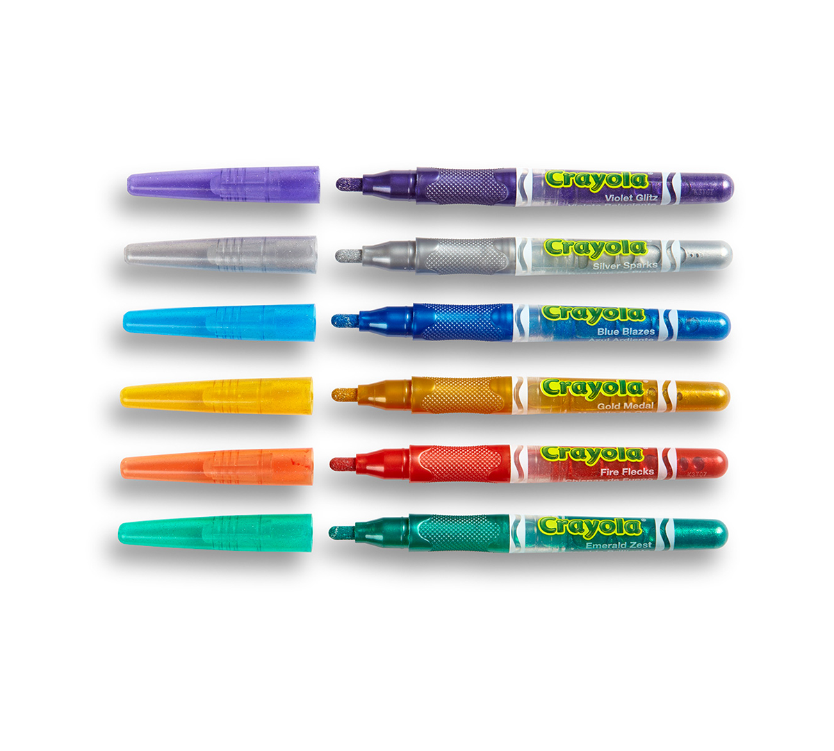 Glitter Markers  6 Count