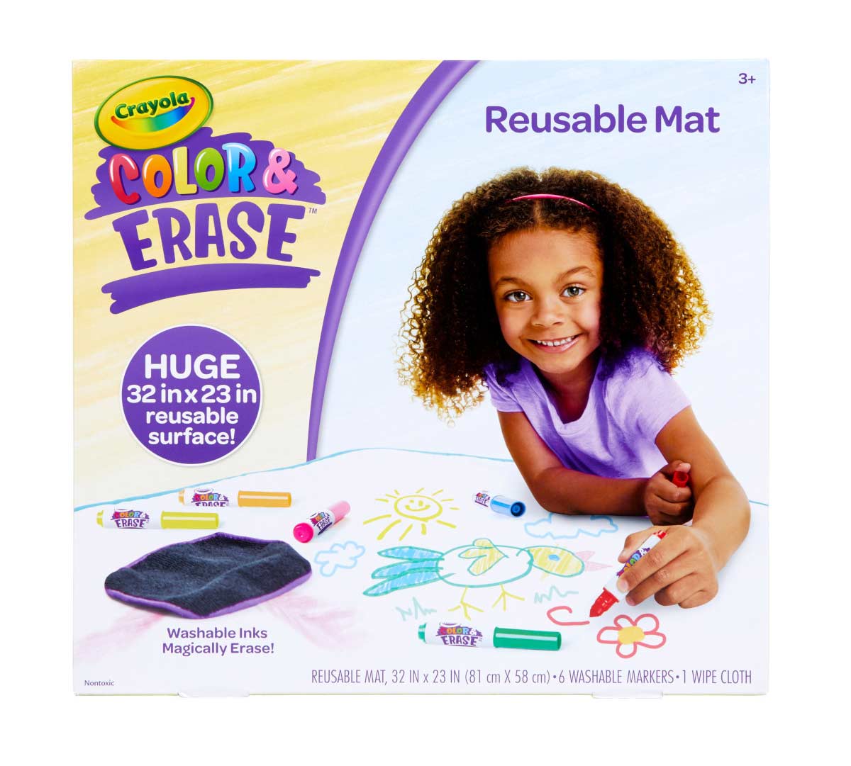 Color and Erase Reusable Mat. front view.