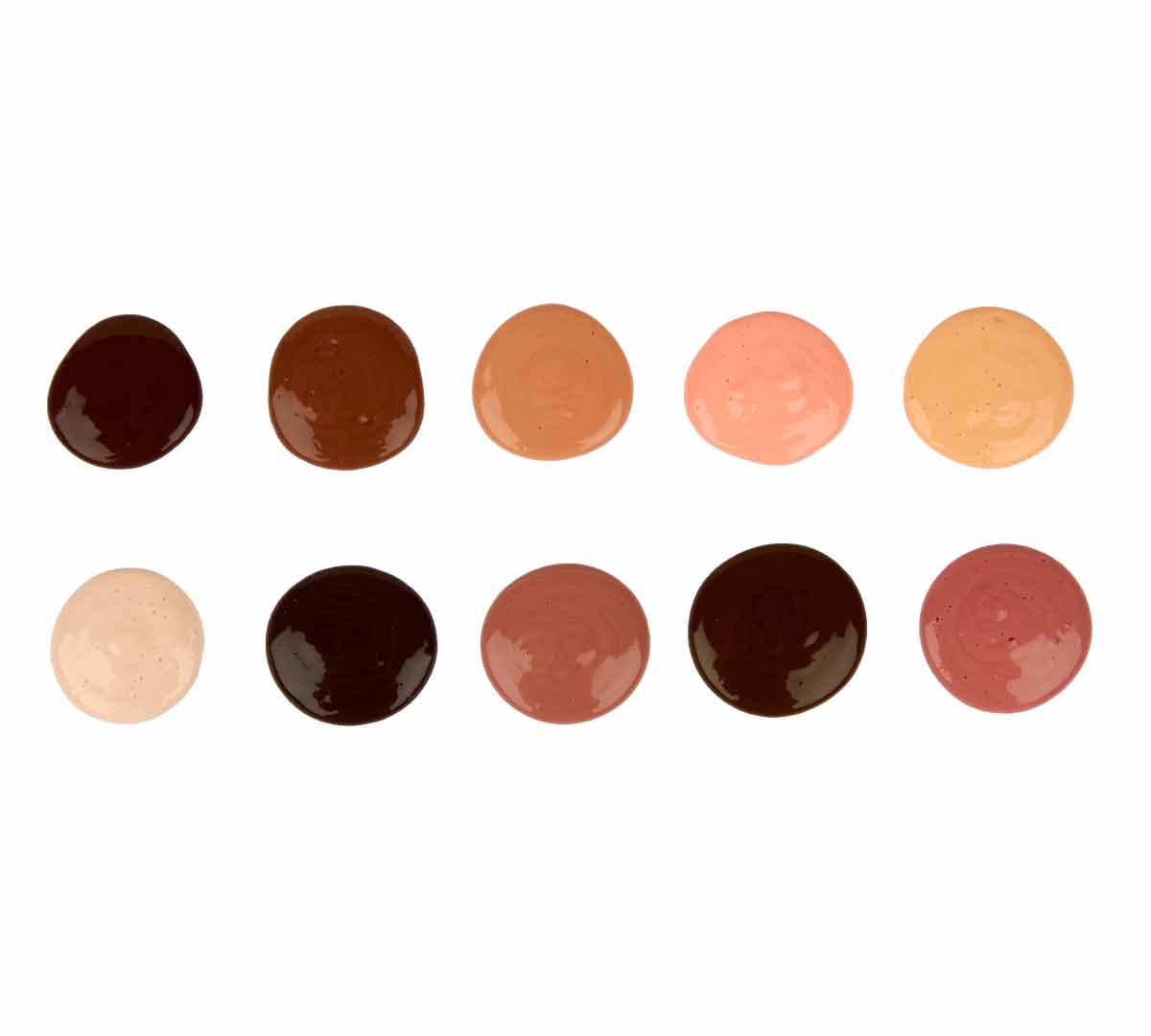 Colors of the World Washable Paint  10 count 2 ounce Bottles. Color Swatches