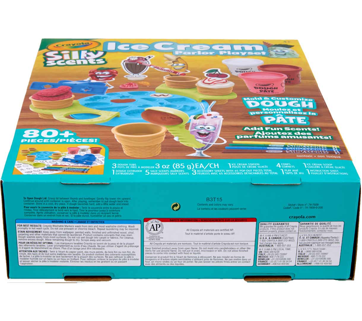 Silly Scents Ice Cream Parlor Play Set bottom view.