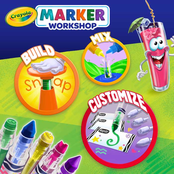 Marker workshop. Mix, build, snap, customize.