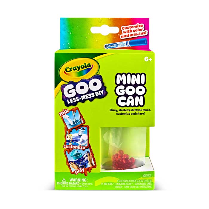74-76839-R-204 Crayola Goo Mini Can front view.