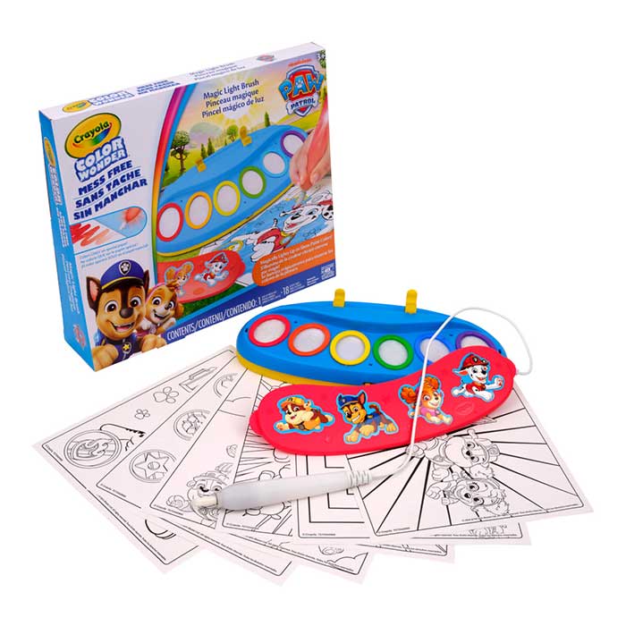 Color Wonder Magic Light Brush, PAW Patrol. Packaging and contents.