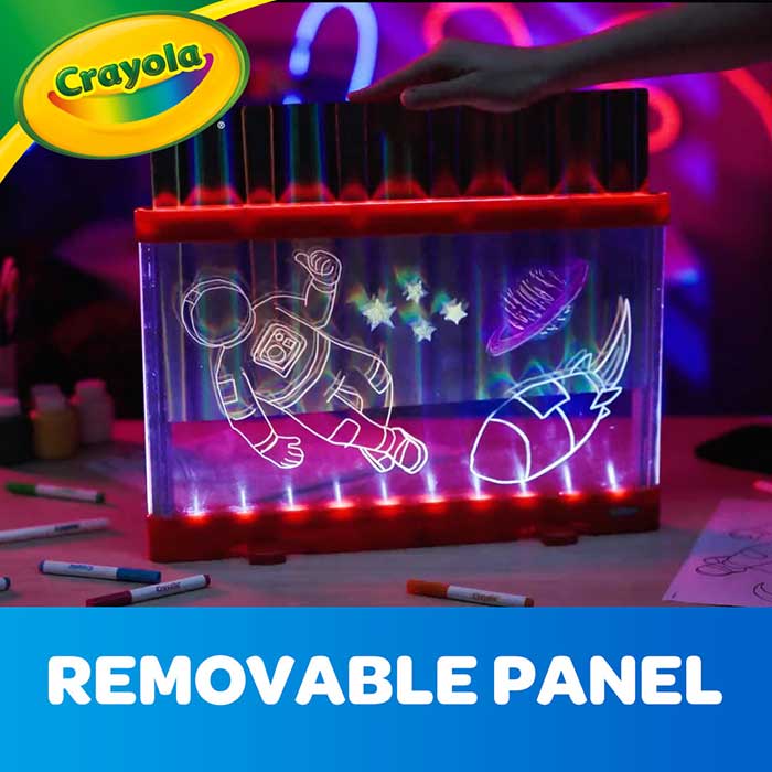 Ultimate Light Board, ColorVibe Red. Removable Panel.