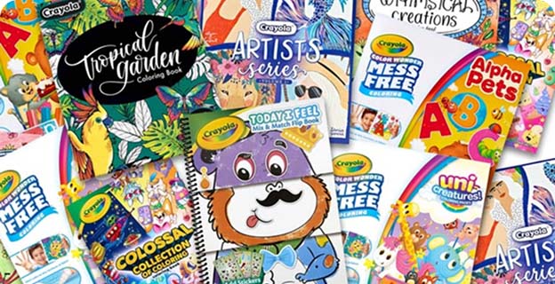 A collection of essential coloring books.